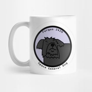 Portrait of Space General Fergus the Dog Mug